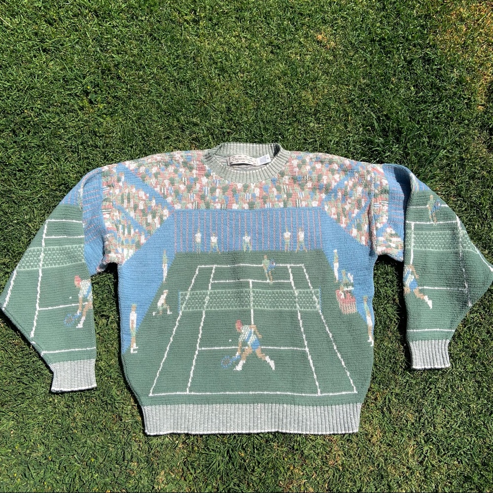 Tennis knit sweater